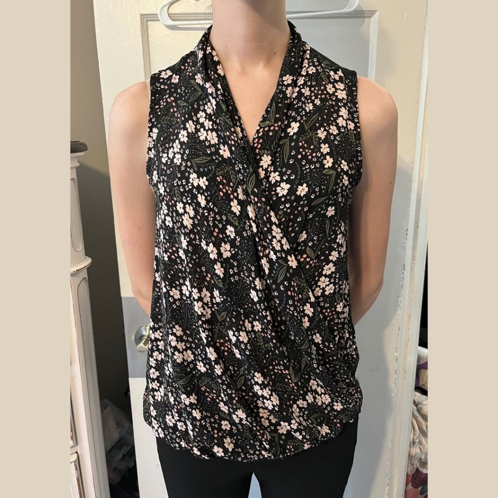 Floral Wrap Shirt